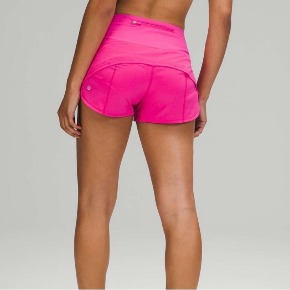Lululemon Speed Up High-Rise Shorts 4” – Sonic Pink, Sz 12 Like New! Retired - Picture 3 of 7